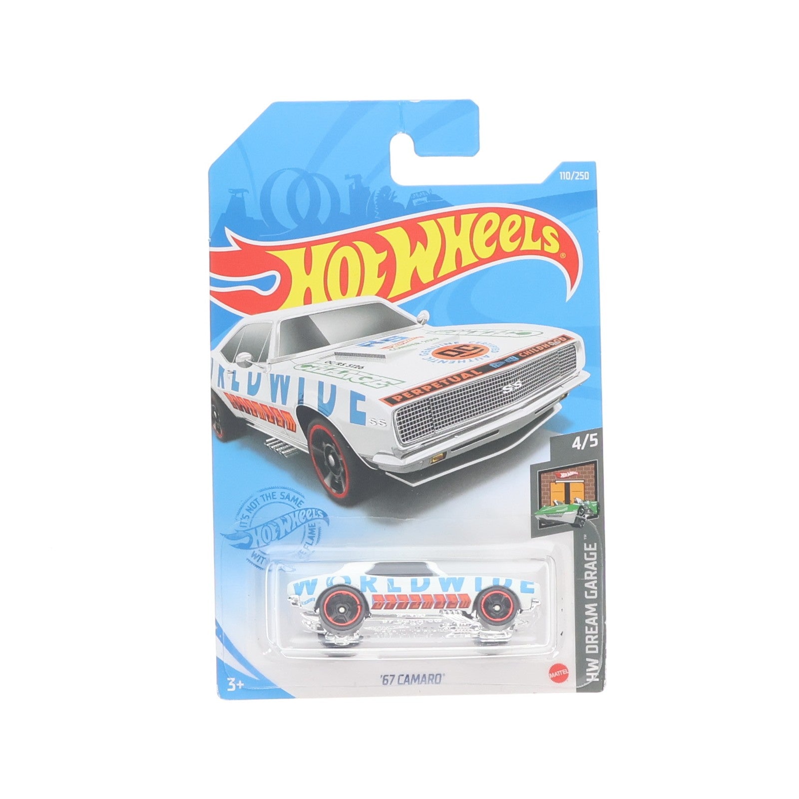【中古即納】[MDL] Hot Wheels(ホットウィール) DREAM GARAGE 1/64 '67 CAMARO(ホワイト×ブルー) 完成品 ミニカー(GRY12-M7C5) マテル(20220328)