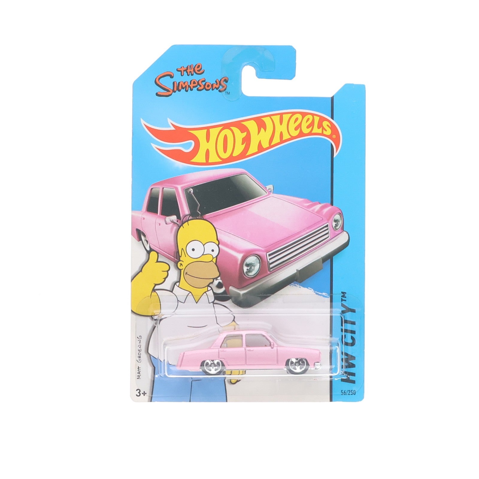 【中古即納】[MDL] Hot Wheels(ホットウィール) HW CITY 1/64 The Simpsons Family Car(ピンク) 完成品 ミニカー(CFG80-D7B3) マテル(20220328)