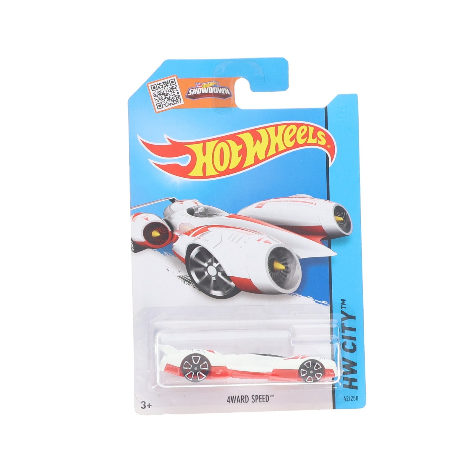 【中古即納】[MDL] Hot Wheels(ホットウィール) HW CITY 1/64 4WARD SPEED(ホワイト×レッド) 完成品 ミニカー(CFJ56-07B3) マテル(20220328)