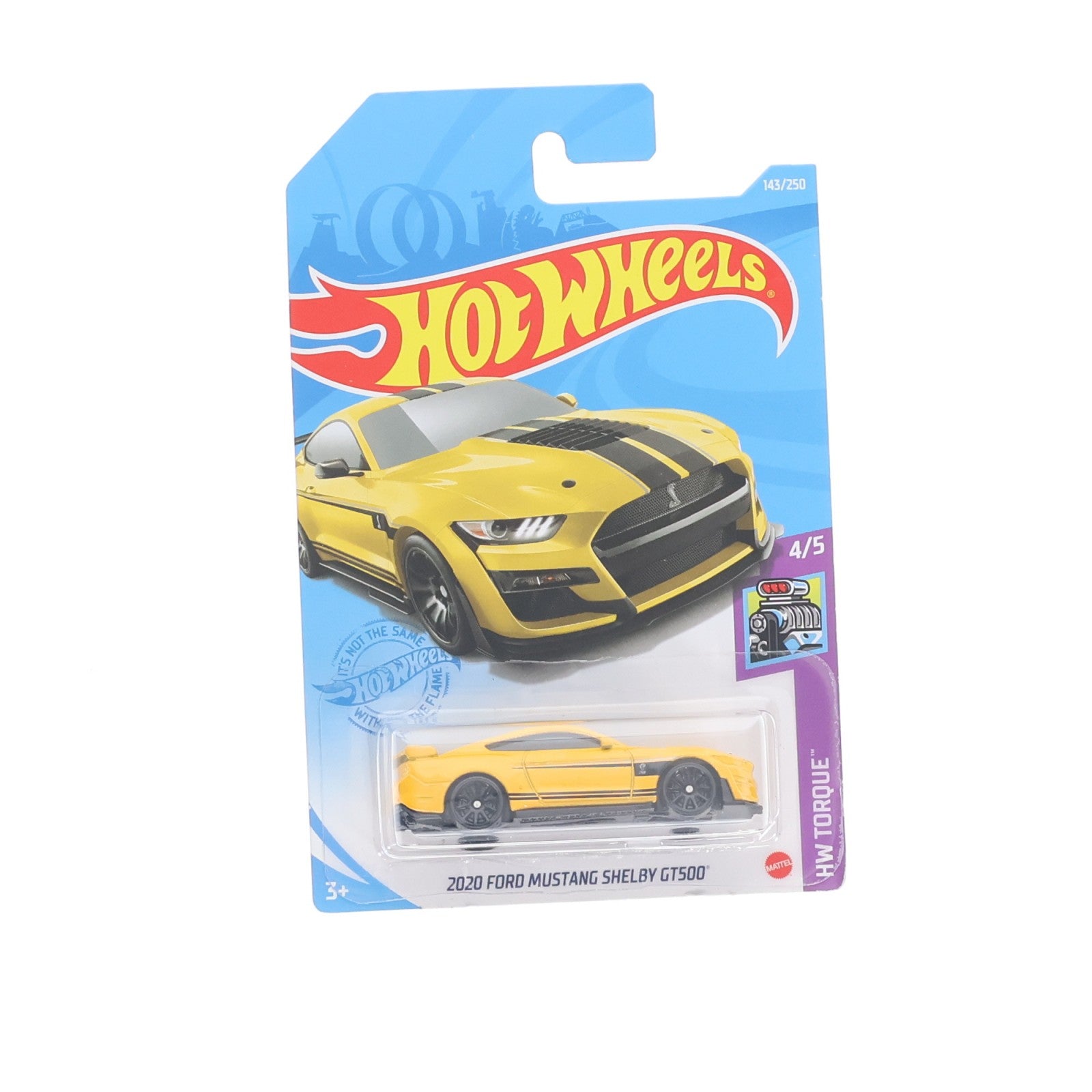 【中古即納】[MDL] Hot Wheels(ホットウィール) TORQUE 1/64 2020 FORD MUSTANG SHELBY GT500(イエロー×ブラック) 完成品 ミニカー(GRY02-M7C5) マテル(20220328)