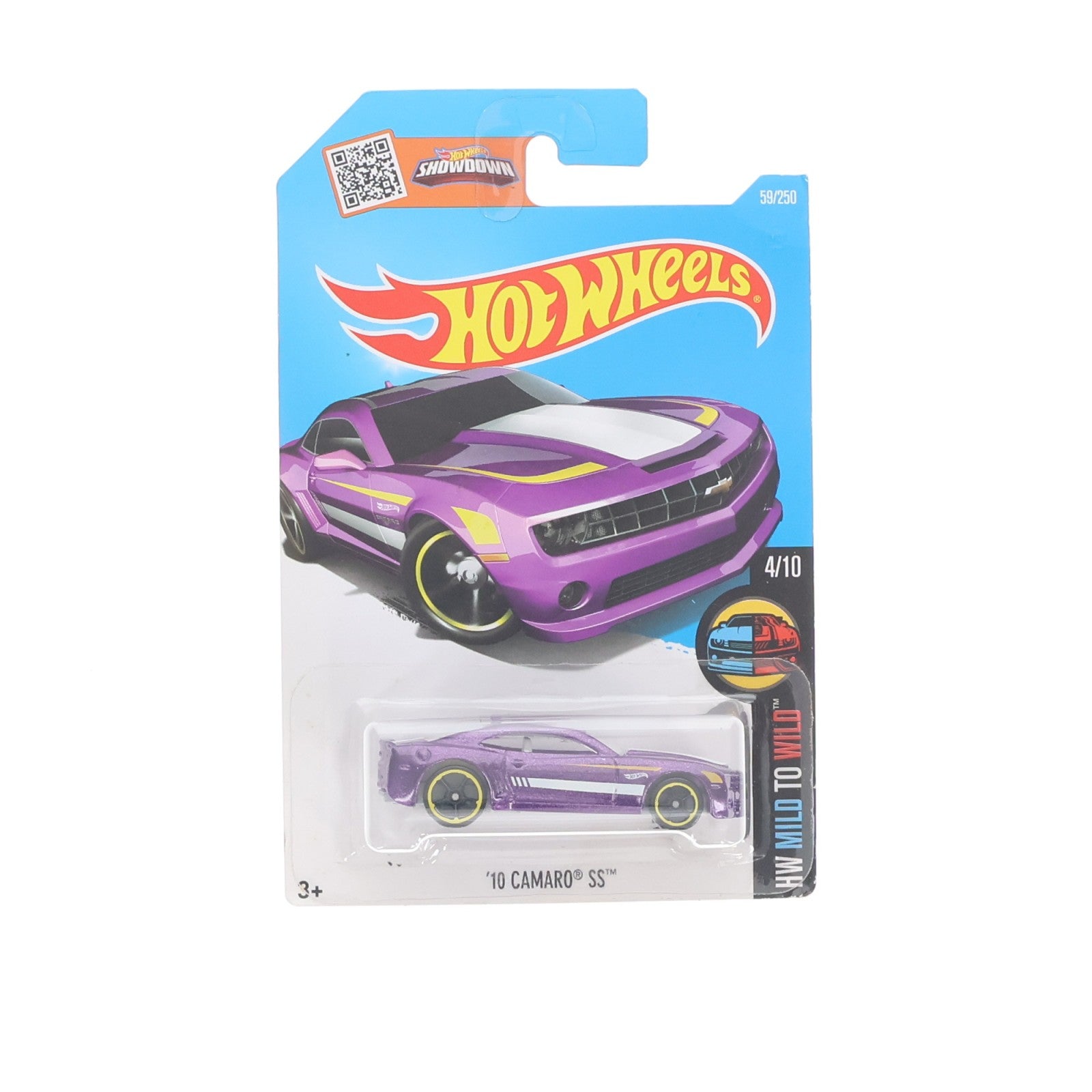 【中古即納】[MDL] Hot Wheels(ホットウィール) HW MILD TO WILD 1/64 '10 CAMARO SS(パープル) 完成品 ミニカー(DHP84) マテル(20220328)