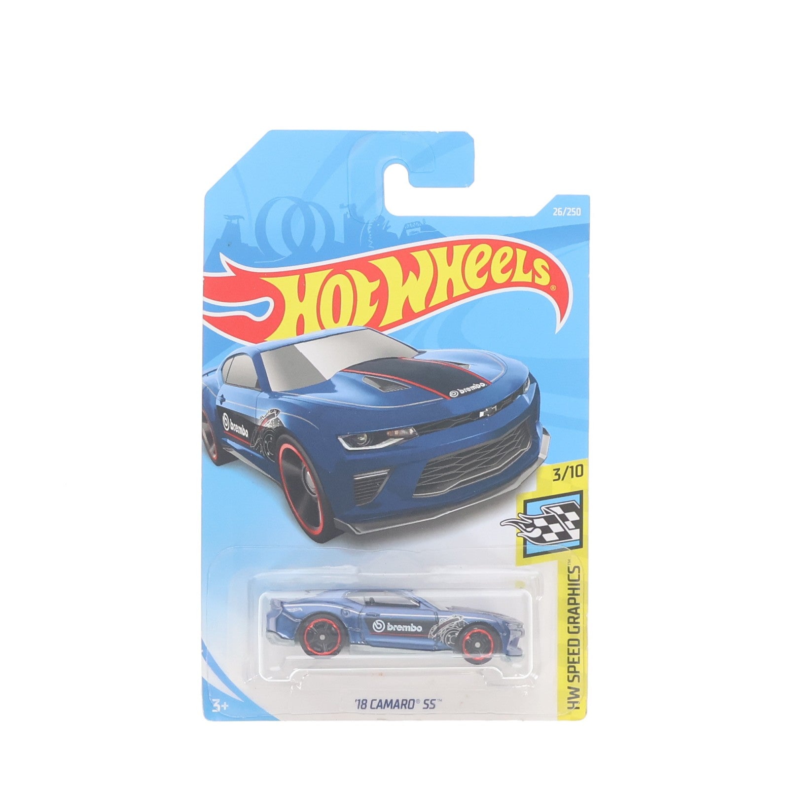 【中古即納】[MDL] Hot Wheels(ホットウィール) HW SPEED GRAPHICS 1/64 18 CAMARO SS(ブルー×ブラック×レッド) 完成品 ミニカー(FYC99-D7C3) マテル(20220328)