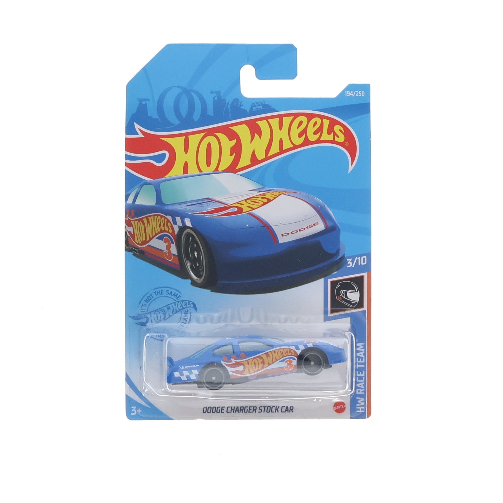 【中古即納】[MDL] Hot Wheels(ホットウィール) HW RACE TEAM 1/64 DODGE CHARGER STOCK CAR(ブルー×ホワイト) 完成品 ミニカー(GRY20) マテル(20220328)