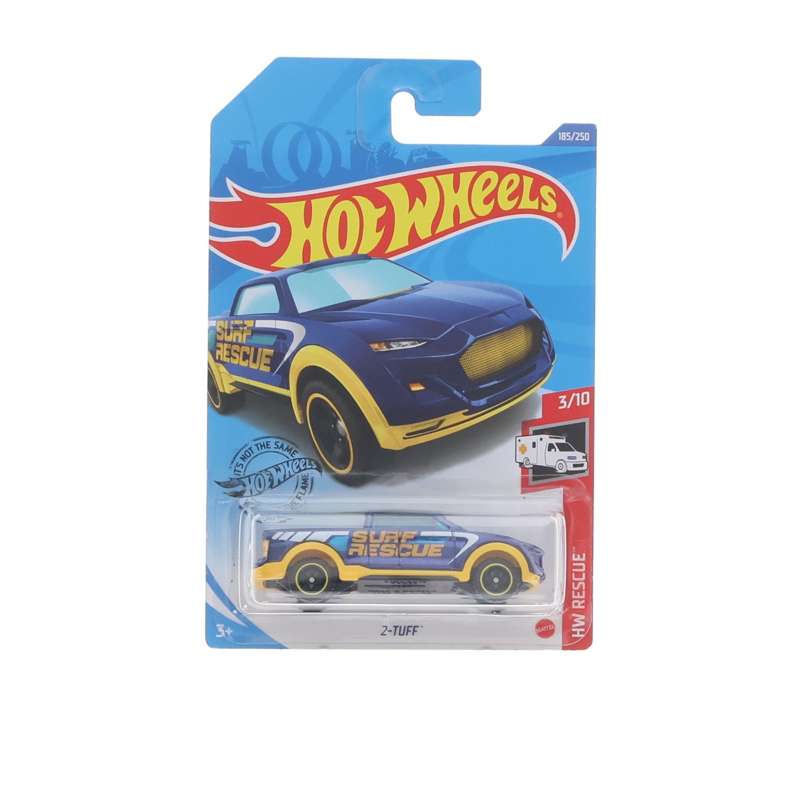 【中古即納】[MDL] Hot Wheels(ホットウィール) HW RESCUE 1/64 2-TUFF(ブルー×イエロー×クリアブルー) 完成品 ミニカー(GHC60) マテル(20220328)