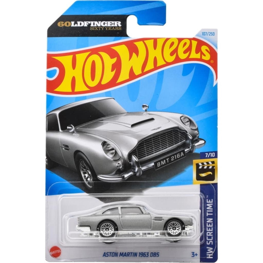 【中古即納】[MDL] Hot Wheels(ホットウィール) HW SCREEN TIME 1/64 アストンマーティン 1963 DB5 完成品 ミニカー(HXP96-9866) マテル(20240427)
