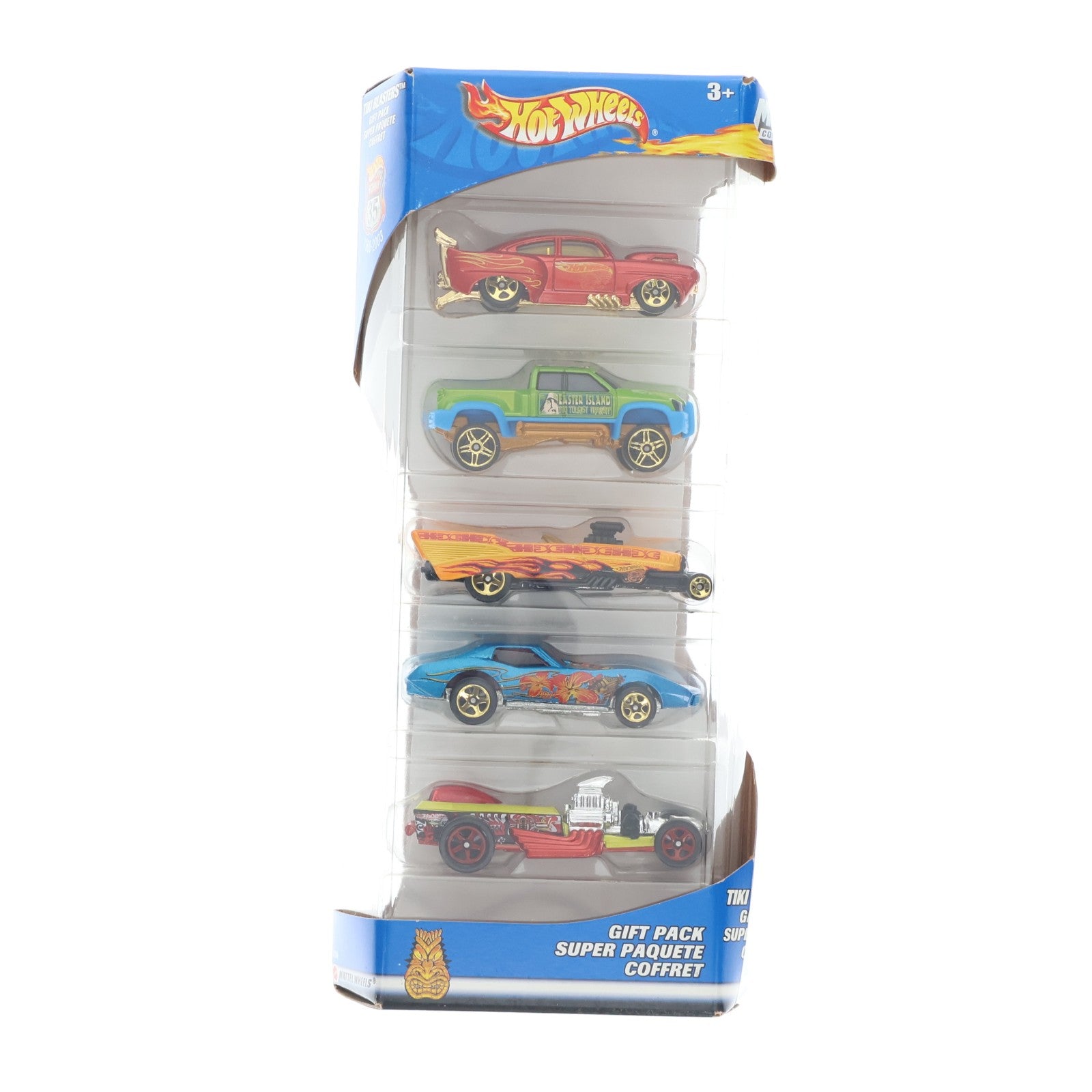 【中古即納】[MDL] Hot Wheels(ホットウィール) 1/64 Tiki Blasters(5台セット) 完成品 ミニカー(57048) マテル(20220328)