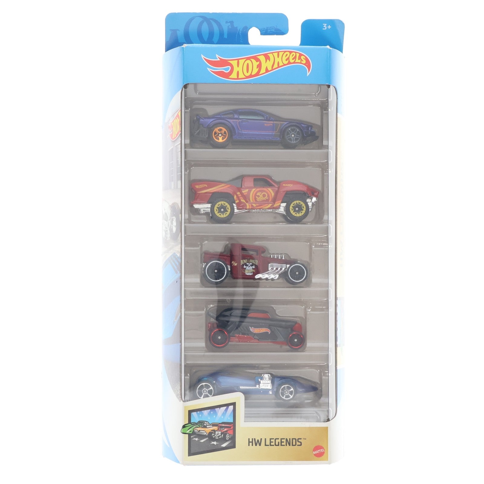 【中古即納】[MDL] Hot Wheels(ホットウィール) 1/64 HW LEGENDS(5台セット) 完成品 ミニカー(GTN38) マテル(20220328)