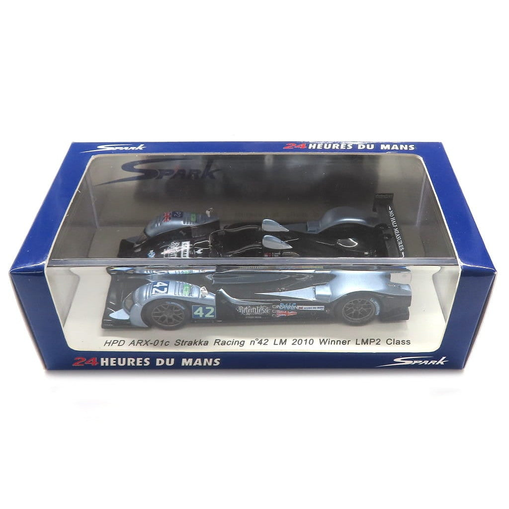 【中古即納】[MDL] 1/43 HPD ARX-01c Strakka Racing LM 2010 Winner LMP2 Class #42(ブルーグレーメタリック×ブラック) 完成品 ミニカー(S2571) SPARK(スパーク)(20110228)