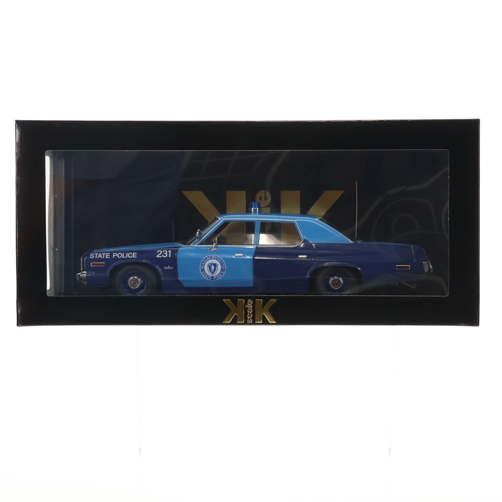 【中古即納】[MDL] 1/18 Dodge Monaco 1974 Massachusetts State Police 完成品 ミニカー(KKDC181154) KK scale(ケーケースケール)(20240703)