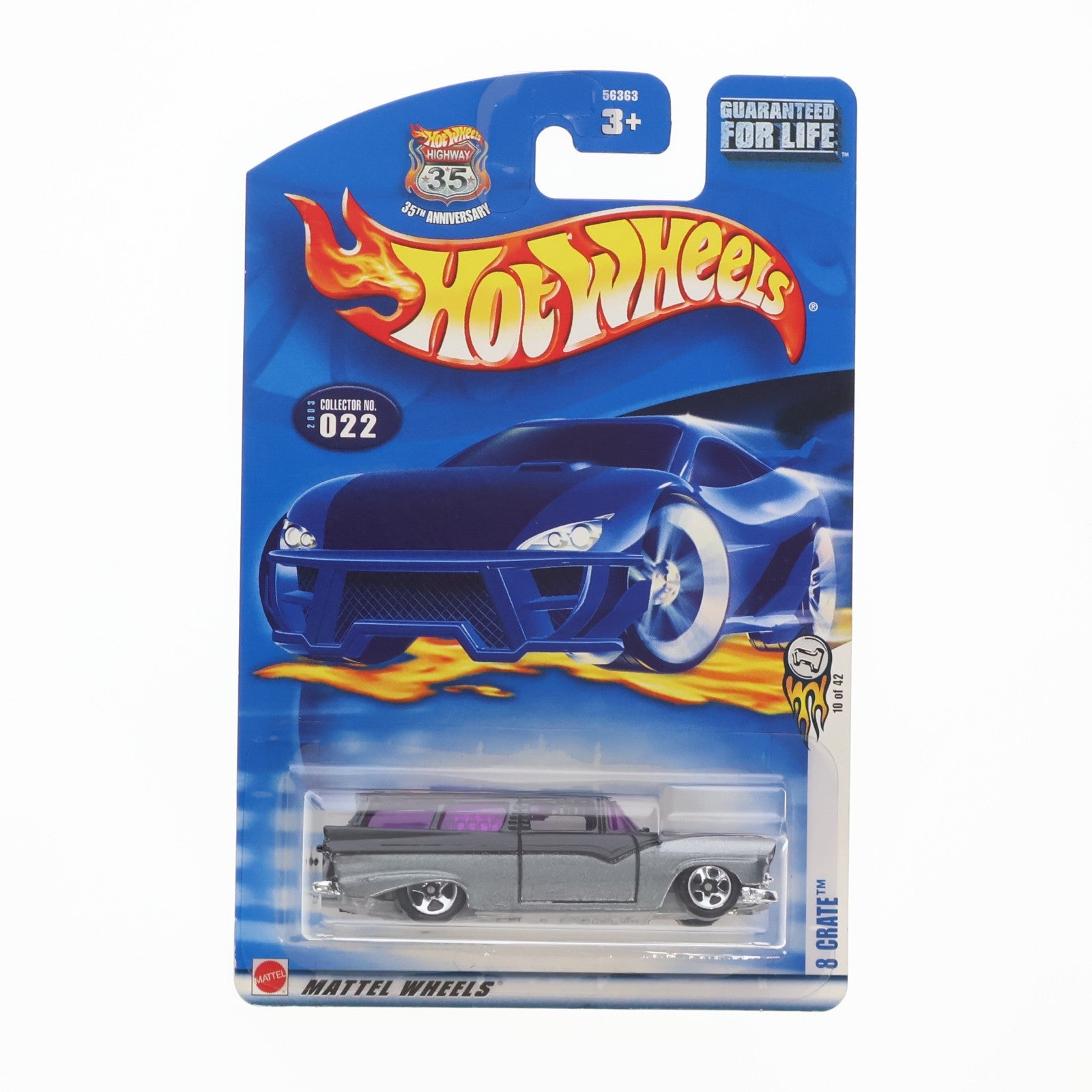 【中古即納】[MDL] Hot Wheels(ホットウィール) 2003 FIRST EDITIONS 1/64 8 CRATE(グレー×ブラック×パープル) 完成品 ミニカー(56363) マテル(20220328)