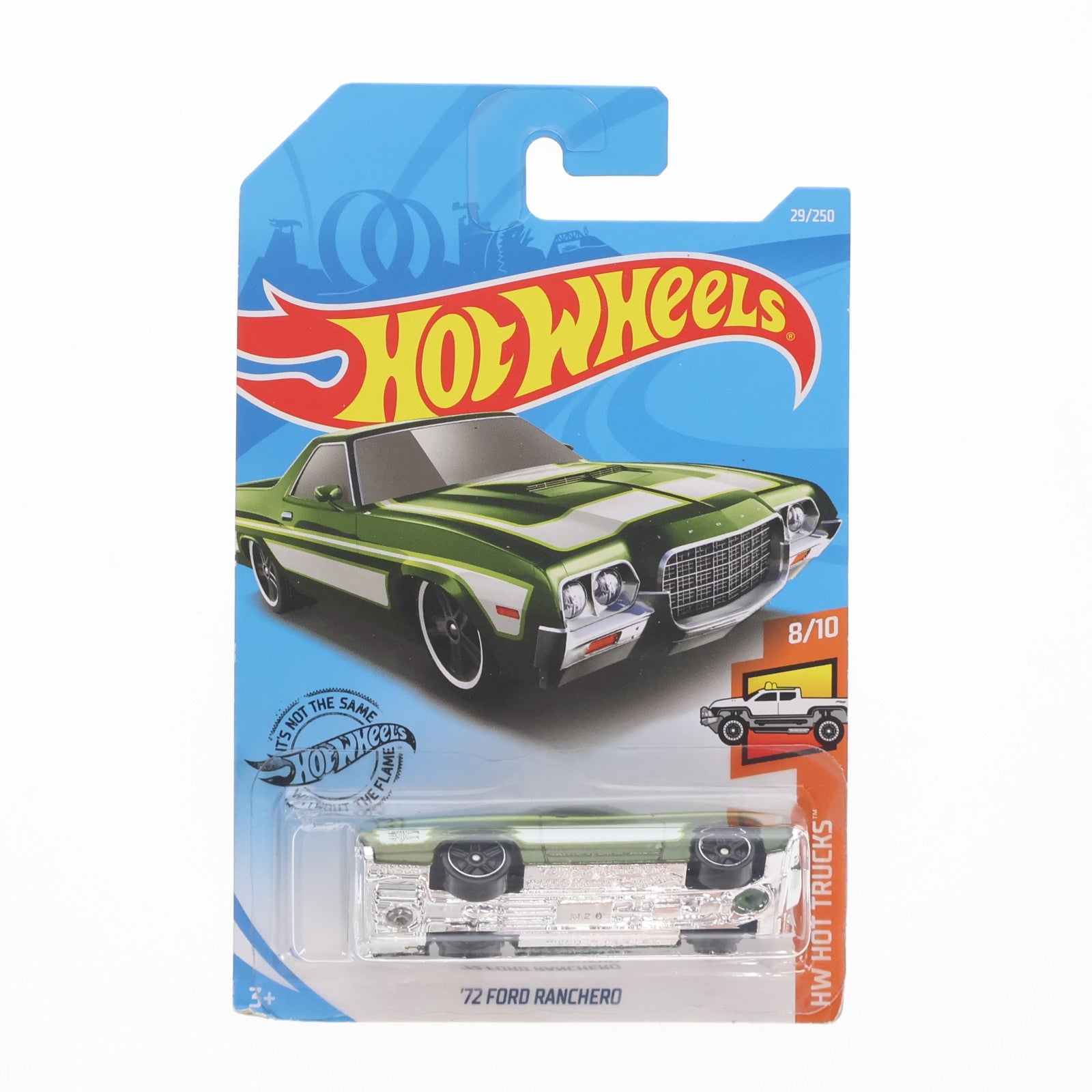【中古即納】[MDL] Hot Wheels(ホットウィール) HW TRUCKS 1/64 72 FORD RANCHERO(グリーン×ホワイト) 完成品 ミニカー(FYF11) マテル(20220328)