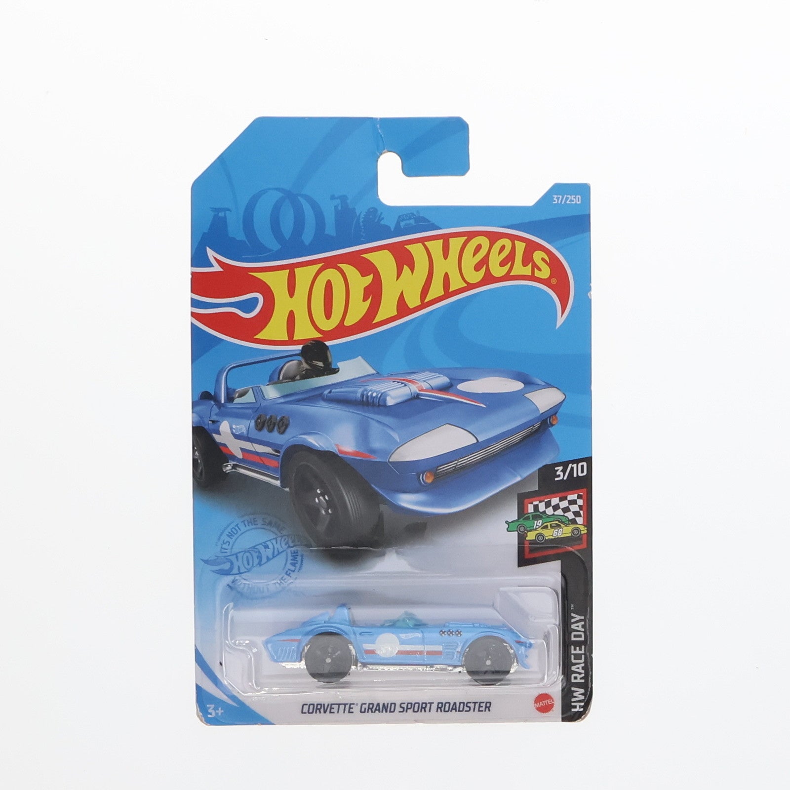 【中古即納】[MDL] Hot Wheels(ホットウィール) HW RACE DAY 1/64 CORVETTE GRAND SPORT ROADSTER(ブルー×レッド×ホワイト) 完成品 ミニカー(GRX92-M7C5) Mattel(マテル)(20210403)