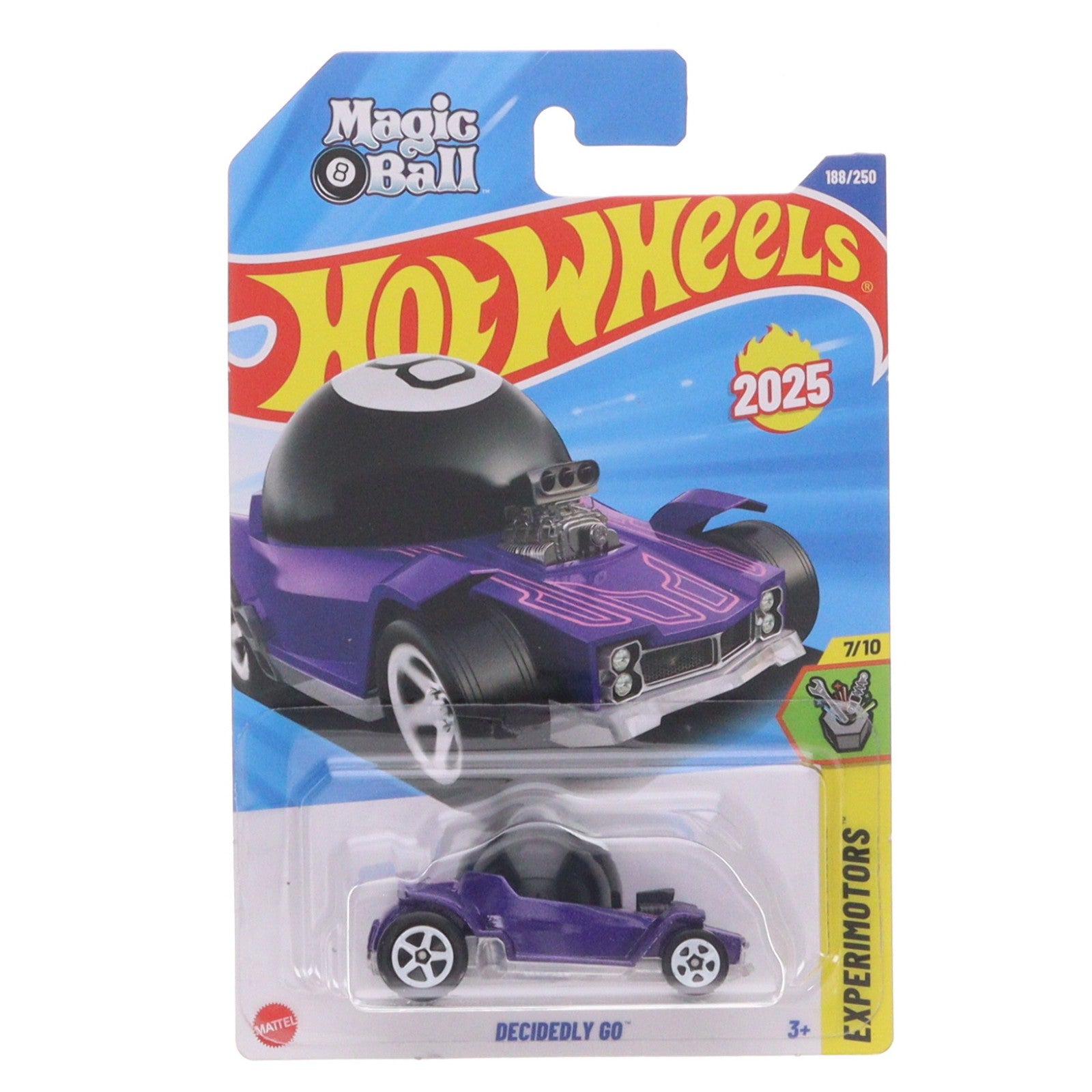【中古即納】[MDL] Hot Wheels(ホットウィール) EXPERIMOTORS 1/64 DECIDEDLY GO(パープル×ブラック) 完成品 ミニカー(HYW39) マテル(20220328)