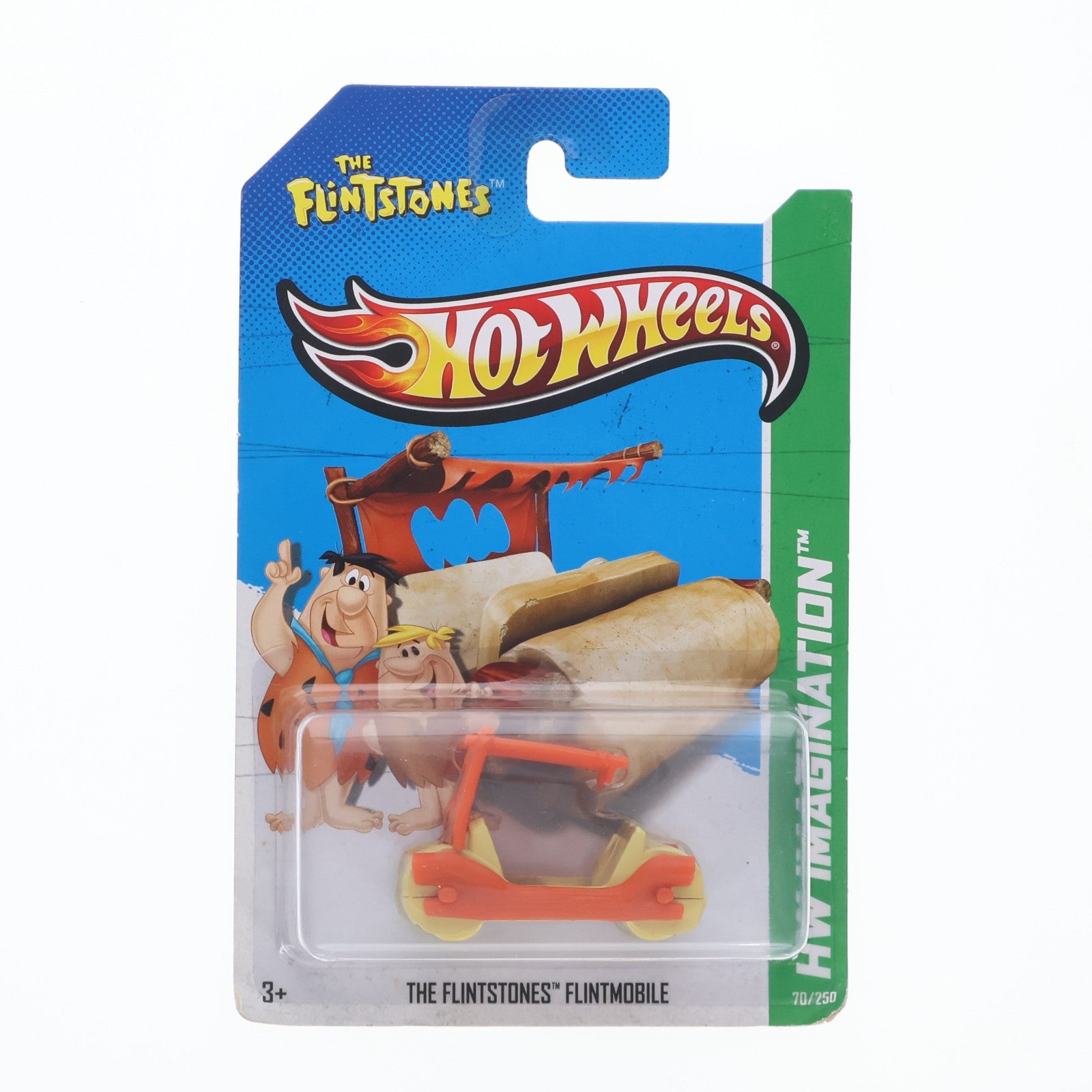 【中古即納】[MDL] Hot Wheels(ホットウィール) HW IMAGINATION 1/64 THE FLINTSTONES FLINTMOBILE(ブラウン×クリーム) 完成品 ミニカー(X1629-07A3) マテル(20220328)