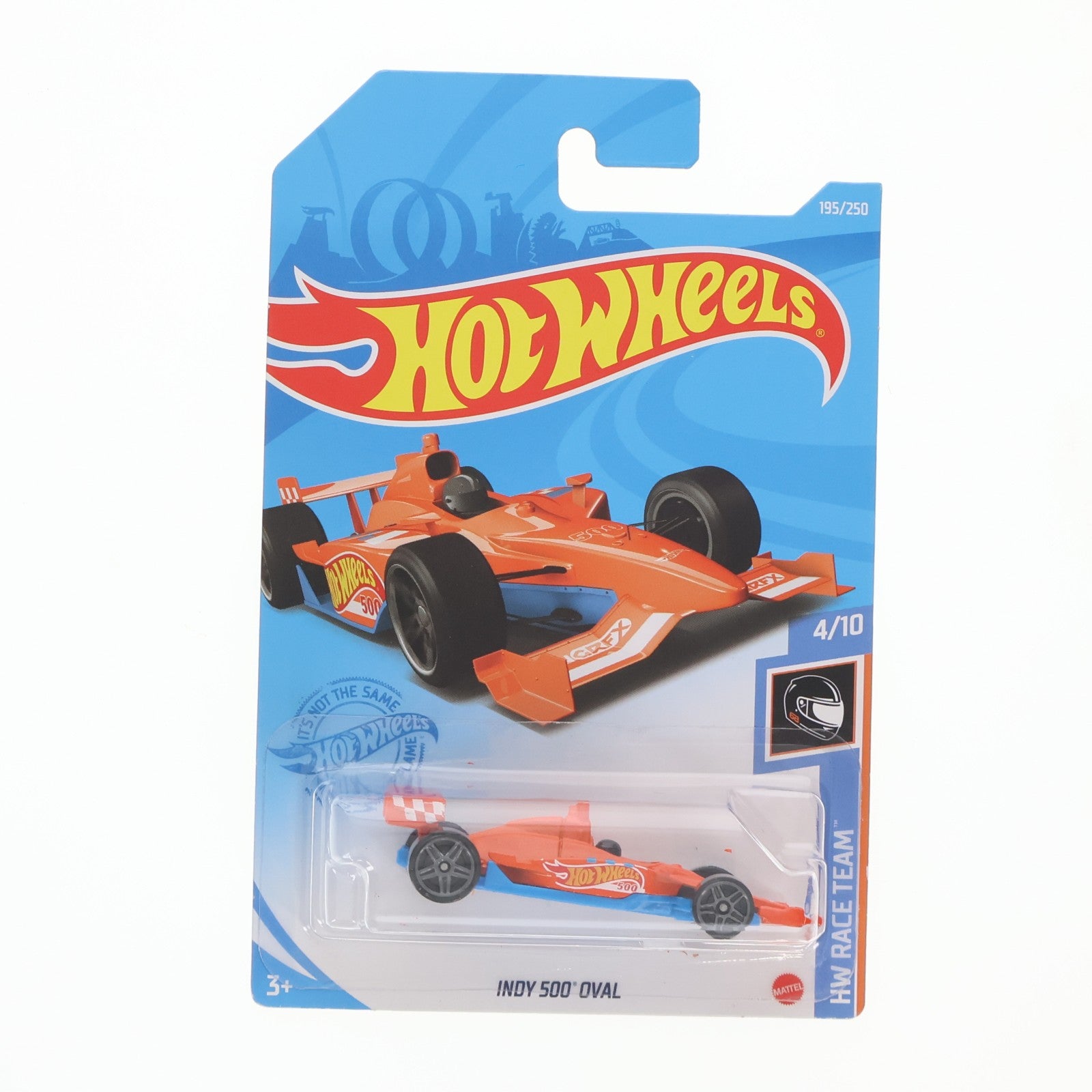 【中古即納】[MDL] Hot Wheels(ホットウィール) HW RACE TEAM 1/64 INDY 500 OVAL(オレンジ×ブルー) 完成品 ミニカー(GTB94-M7C5) マテル(20220328)