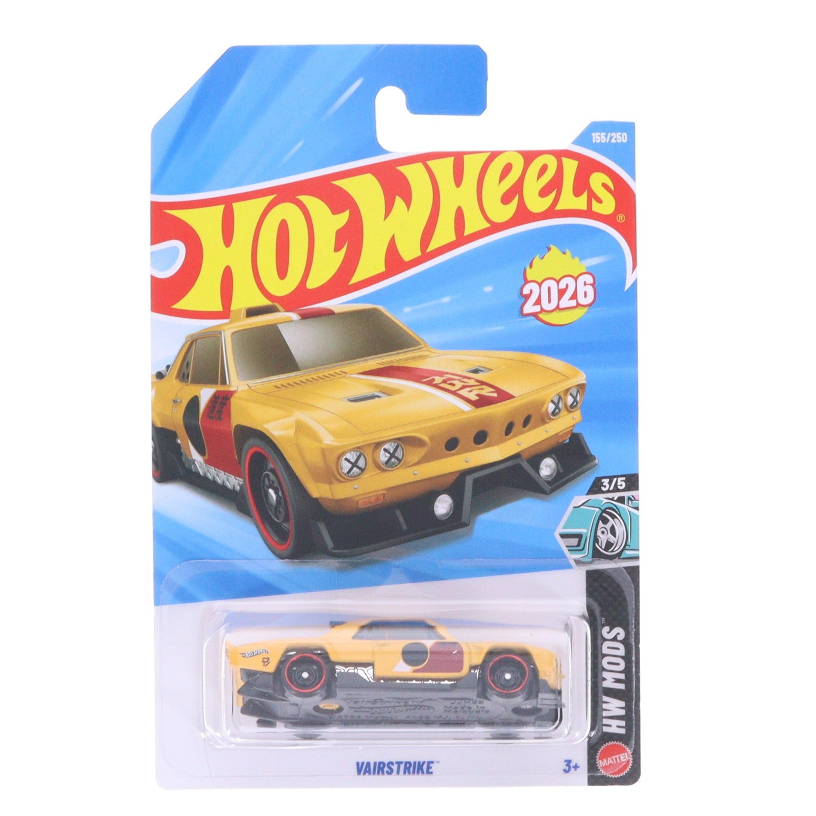 【中古即納】[MDL] Hot Wheels(ホットウィール) HM MODS 1/64 VAIRSTRIKE(イエロー) 完成品 ミニカー(JJH53) マテル(20260630)