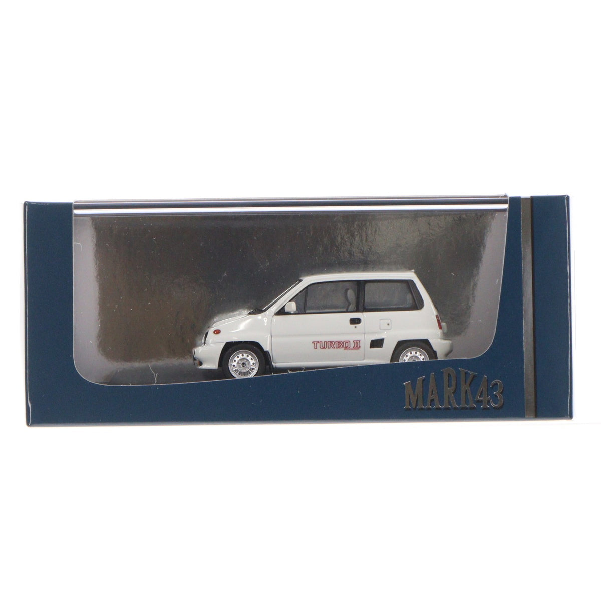 【中古即納】[MDL] 1/43 ホンダ CITY TURBO(シティ ターボ) II(グリークホワイト) 完成品 ミニカー(PM43139W) MARK43/ホビージャパン(20220128)