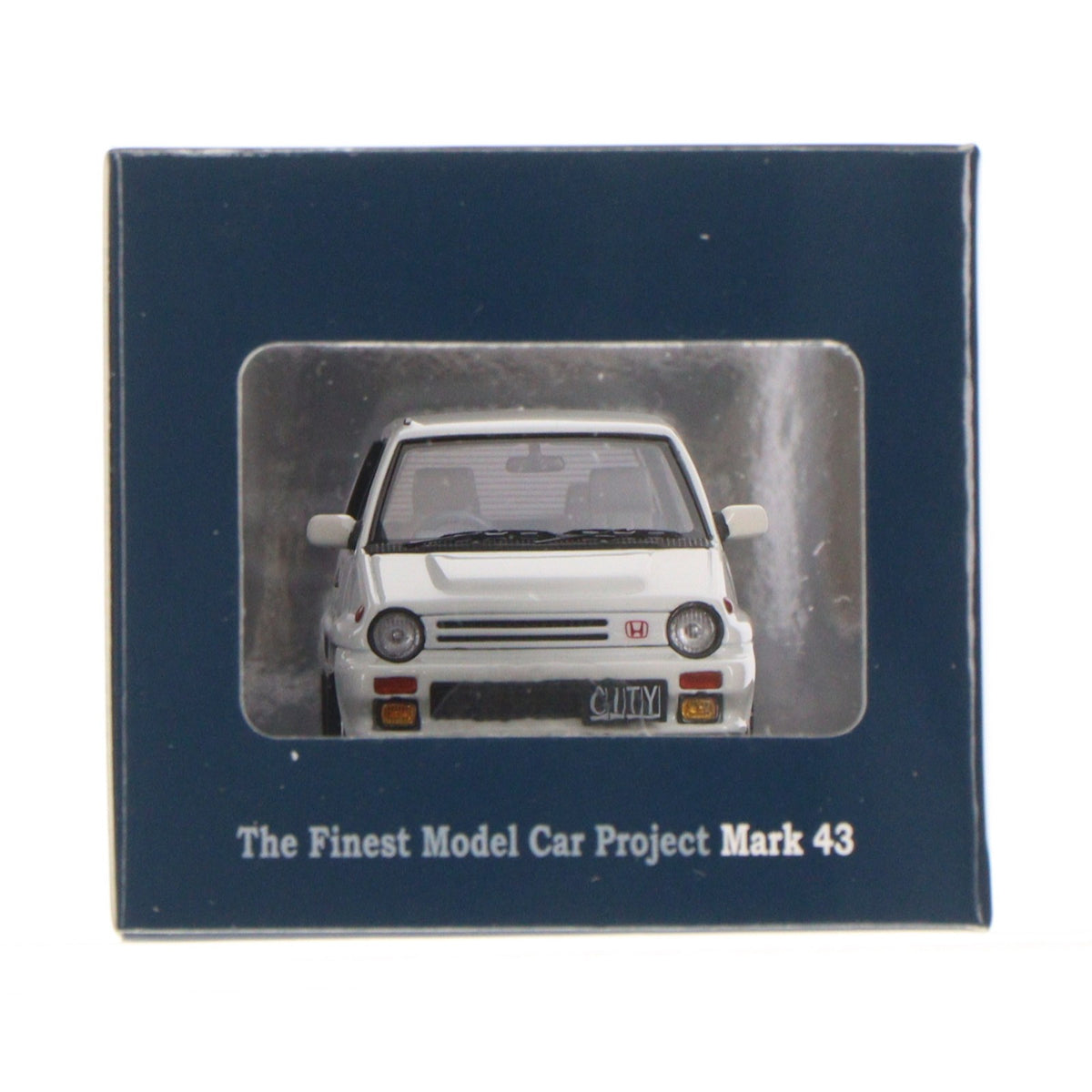 【中古即納】[MDL] 1/43 ホンダ CITY TURBO(シティ ターボ) II(グリークホワイト) 完成品 ミニカー(PM43139W) MARK43/ホビージャパン(20220128)