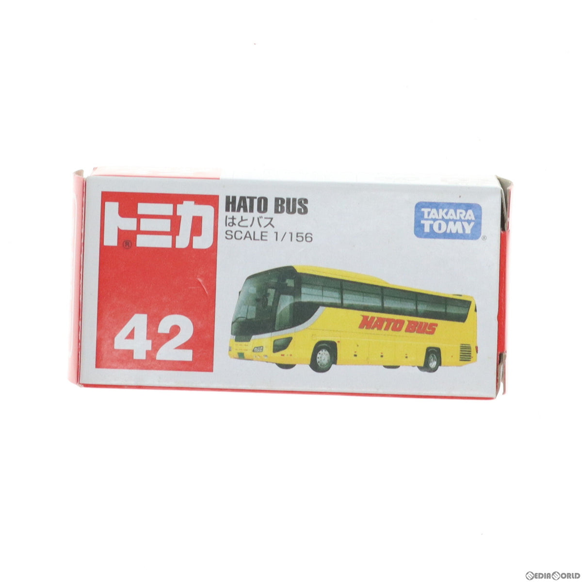 【中古即納】[MDL] トミカ No.42 1/156 はとバス(イエロー/赤箱/中国製) 完成品 ミニカー はとバスエージェンシー/タカラトミーアーツ(20080731)