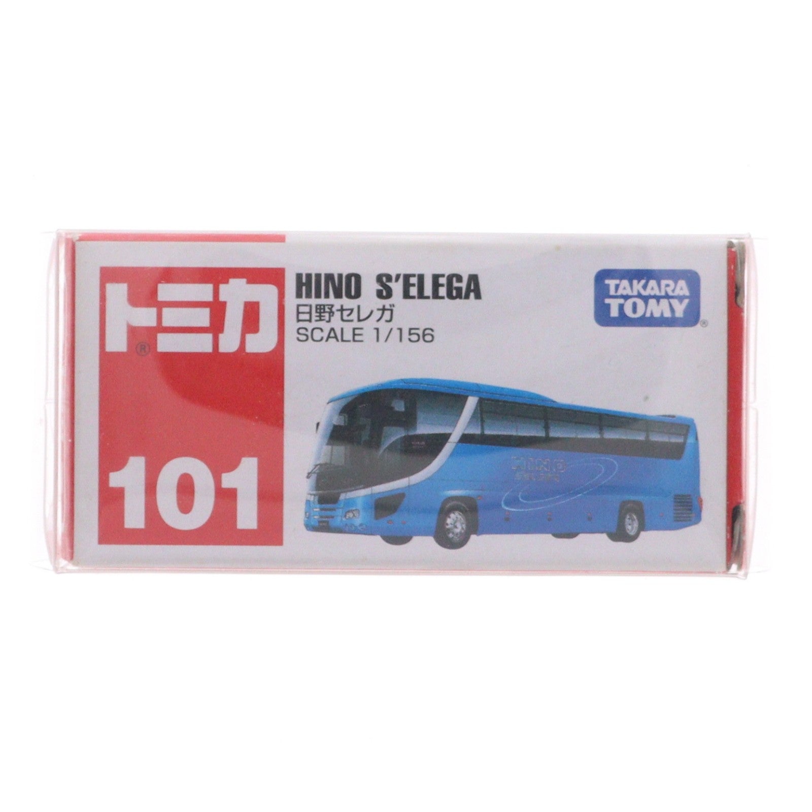 【中古即納】[MDL] トミカ No.101 1/156 日野 セレガ(ブルー/ベトナム製/赤箱) 完成品 ミニカー タカラトミー(20060430)