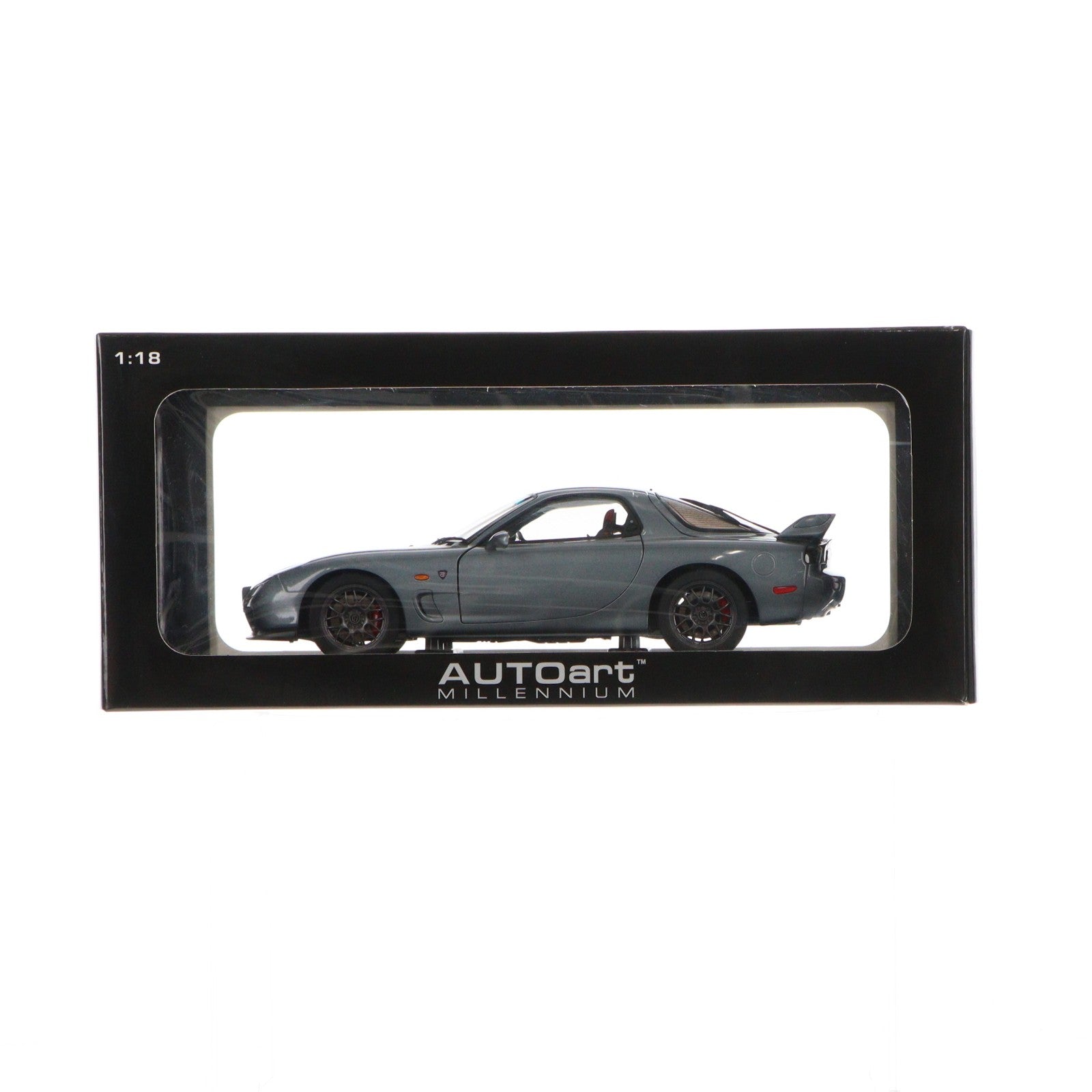 【中古即納】[MDL] MILLENNIUMシリーズ 1/18 MAZDA(マツダ) RX-7 FD SPIRIT R TYPE A(チタニウムグレーメタリック) 完成品 ミニカー(75987) AutoArt(オートアート)(20140531)