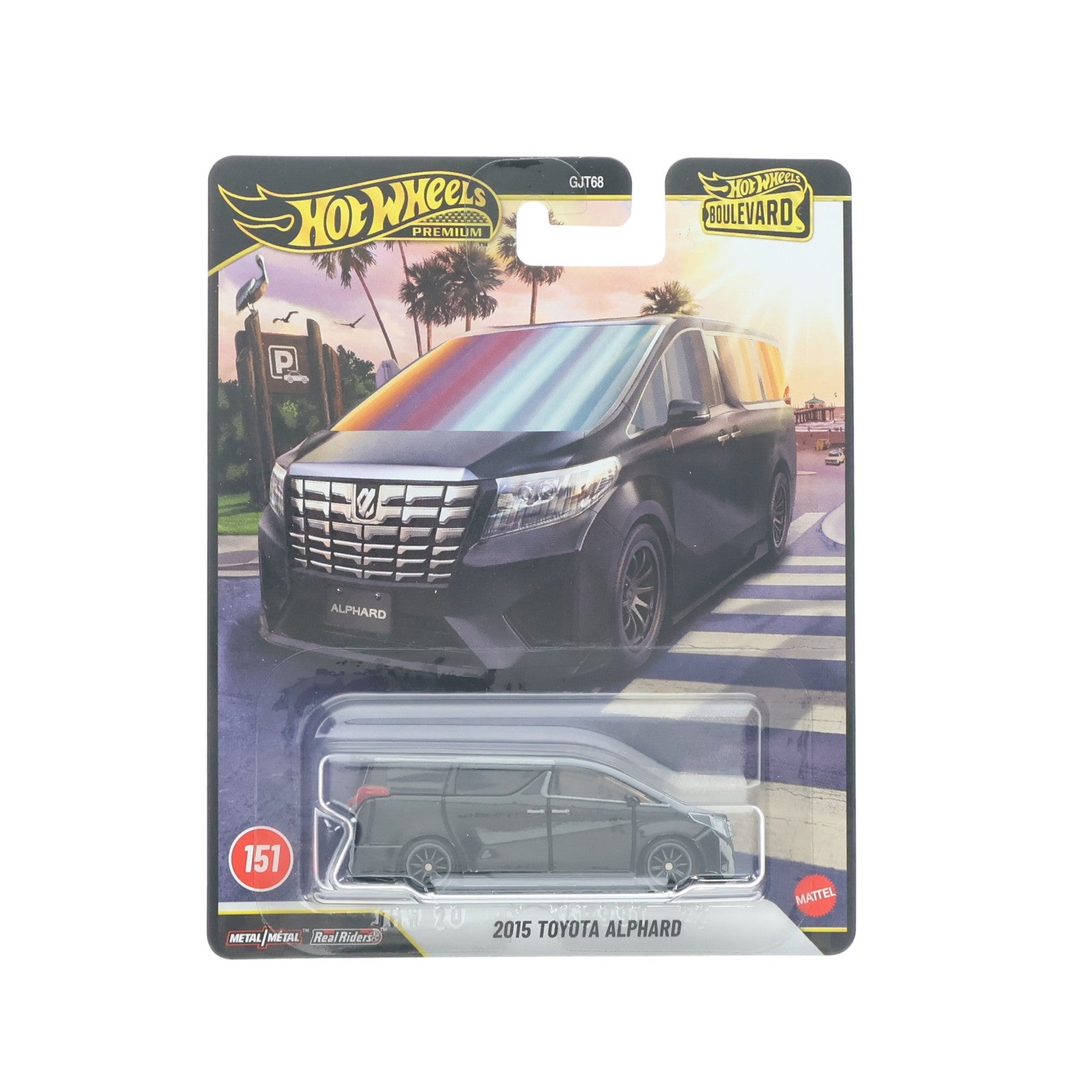 【中古即納】[MDL] Hot Wheels(ホットウィール) ブールバード No.151 1/64 2015 トヨタ アルファード 完成品 ミニカー(JHW20-9866) マテル(20260627)