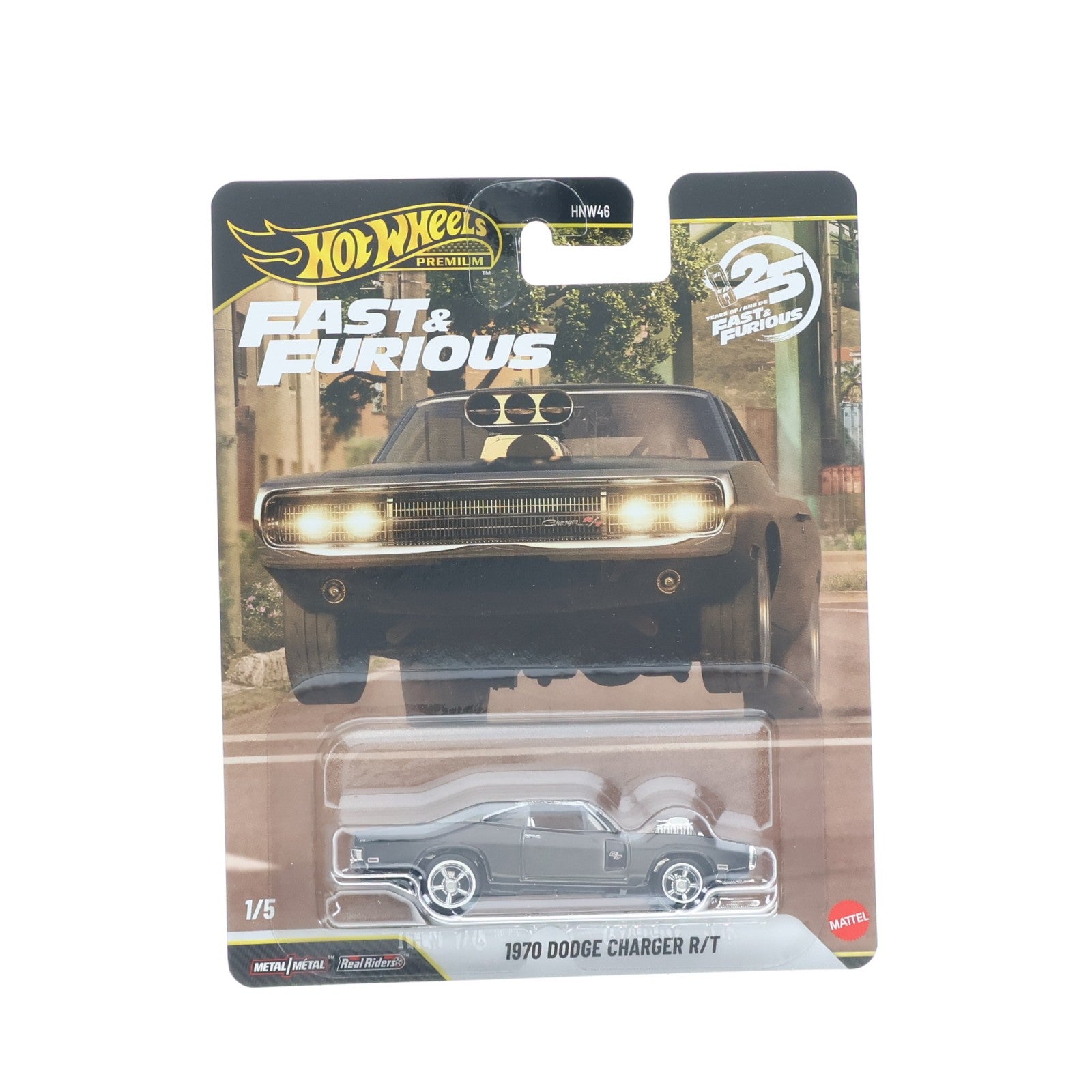 【中古即納】[MDL] Hot Wheels(ホットウィール) ワイルド・スピード プレミアム 1/64 1970 ダッジ チャージャー R/T 完成品 ミニカー(JHW74) マテル(20260725)