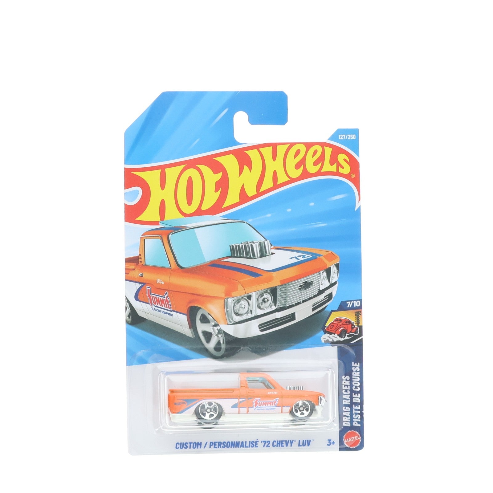 【中古即納】[MDL] Hot Wheels(ホットウィール) DRAG RACERS PISTE DE COURSE 1/64 CUSTOM/PERSONNALISE 72 CHEVY LUV(オレンジ) 完成品 ミニカー(JJJ80) マテル(20220328)