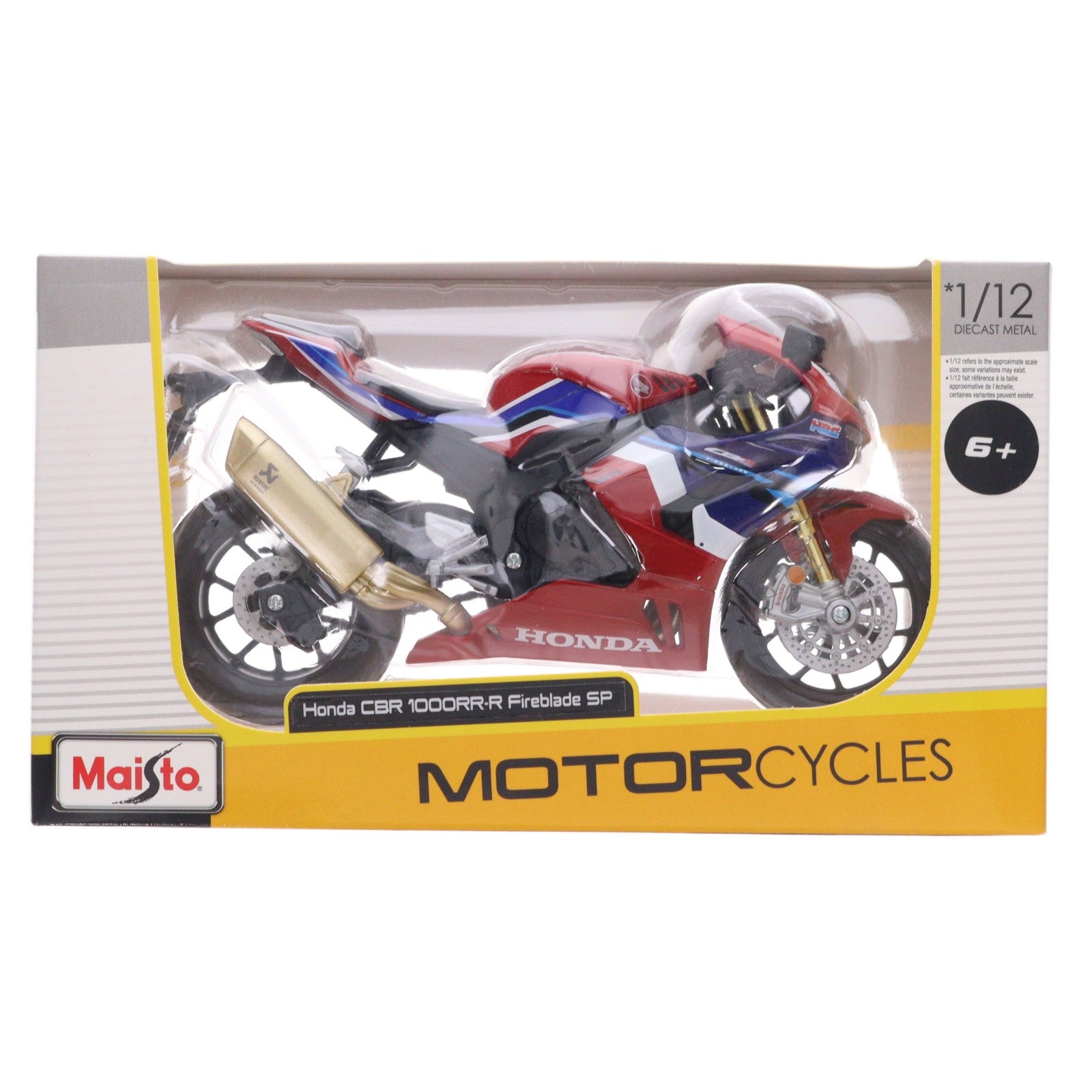 【中古即納】[MDL] ジャパン モーターサイクルシリーズ 1/12 Honda CBR 1000RR-R Fireblade SP(レッド) 完成品 ミニカー(海外流通版) Maisto(マイスト)(20211231)