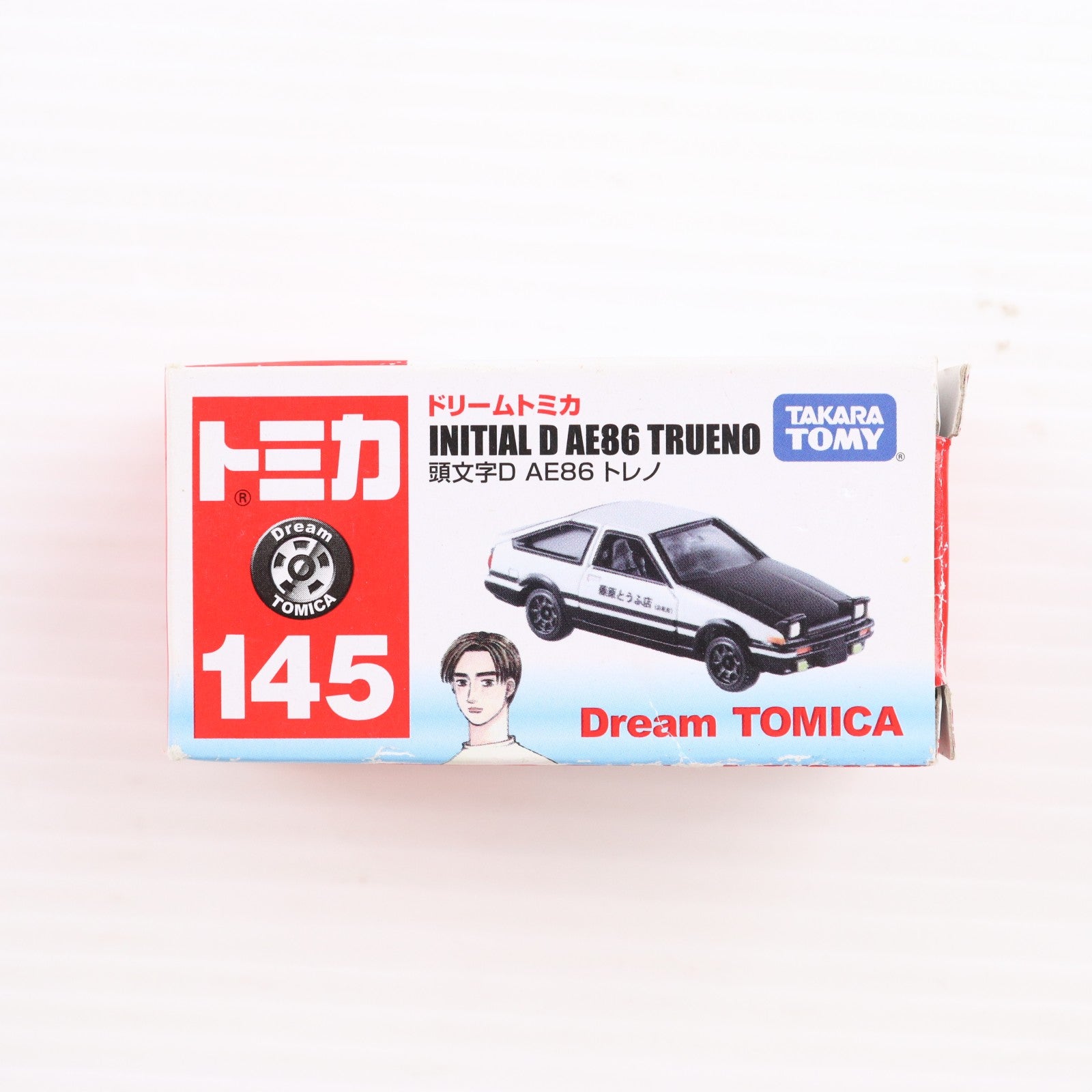 【中古即納】[MDL] ドリームトミカNo.145 1/61 AE86 トレノ(ホワイト×ブラック/ベトナム製) 頭文字D 完成品 ミニカー タカラトミー(20130921)
