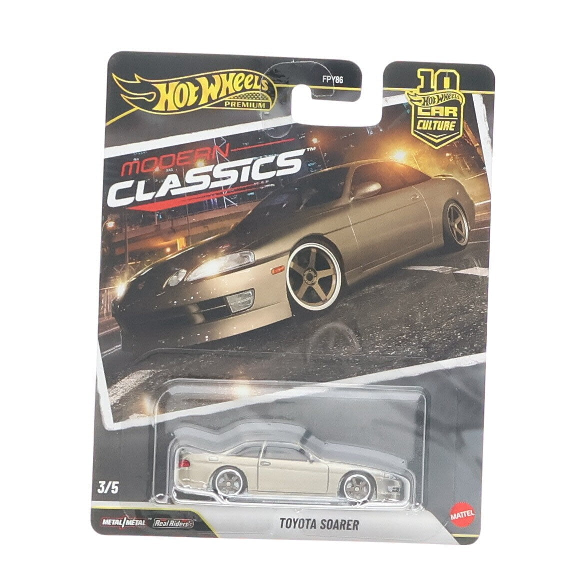 【中古即納】[MDL] Hot Wheels PREMIUM CAR CULTURE(ホットウィール プレミアム カーカルチャー) モダン・クラシックス 1/64 トヨタ ソアラ 完成品 ミニカー(JKF15-9866) マテル(20260808)