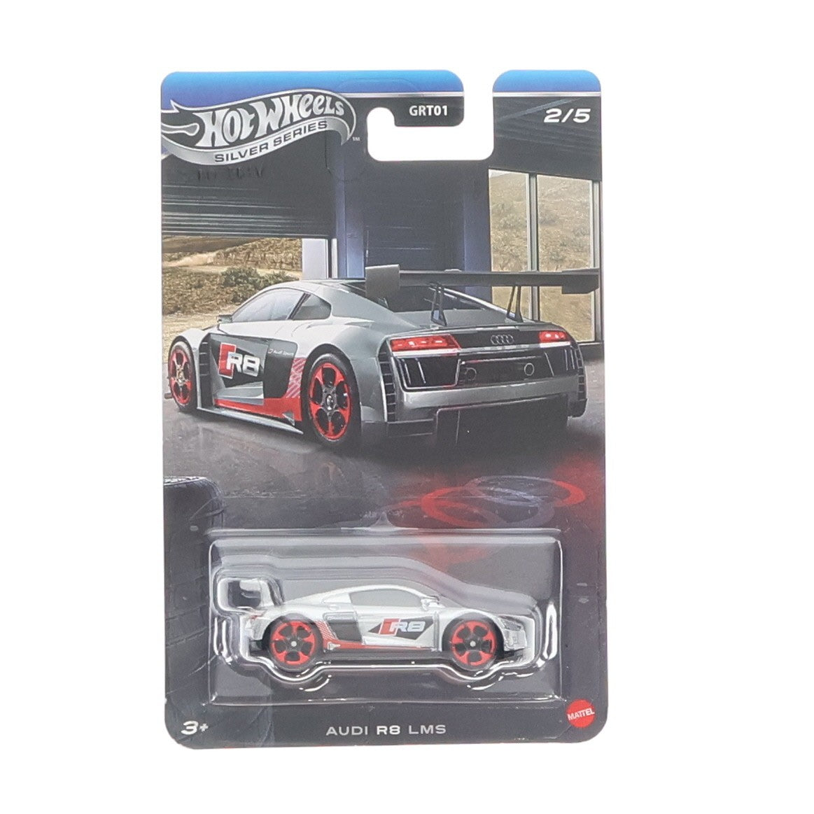 【中古即納】[MDL] Hot Wheels SILVER SERIES(ホットウィール シルバーシリーズ) セレブレーション アウディ 1/64 AUDI R8 LMS 完成品 ミニカー(JKY16-4B10) マテル(20260725)