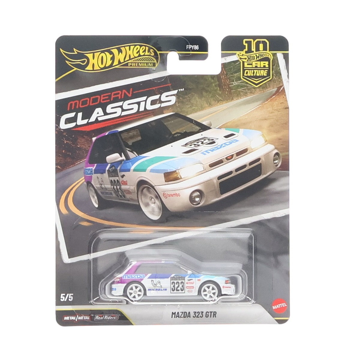 【中古即納】[MDL] Hot Wheels PREMIUM CAR CULTURE(ホットウィール プレミアム カーカルチャー) モダン・クラシックス 1/64 マツダ 323 GTR 完成品 ミニカー(JKF17-9866) マテル(20260808)