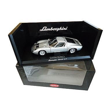【中古即納】[MDL] 1/18 Lamborghini Miura P400 SV LIMITED EDITION(シルバー) 完成品 ミニカー(08313S) 京商(20050731)