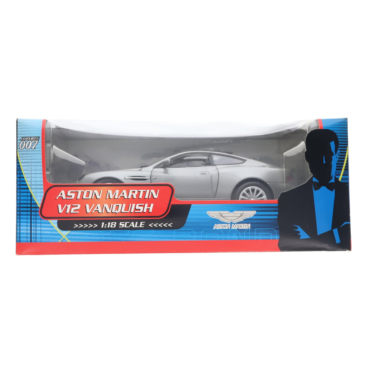 【中古即納】[MDL] 1/18 ASTON MARTIN(アストンマーティン) V12 VANQUISH(ヴァンキッシュ)(シルバー) 007/ダイ・アナザー・デイ 完成品 ミニカー(10011) Paul's Model Art(ポールズ・モデルアート)(20021231)