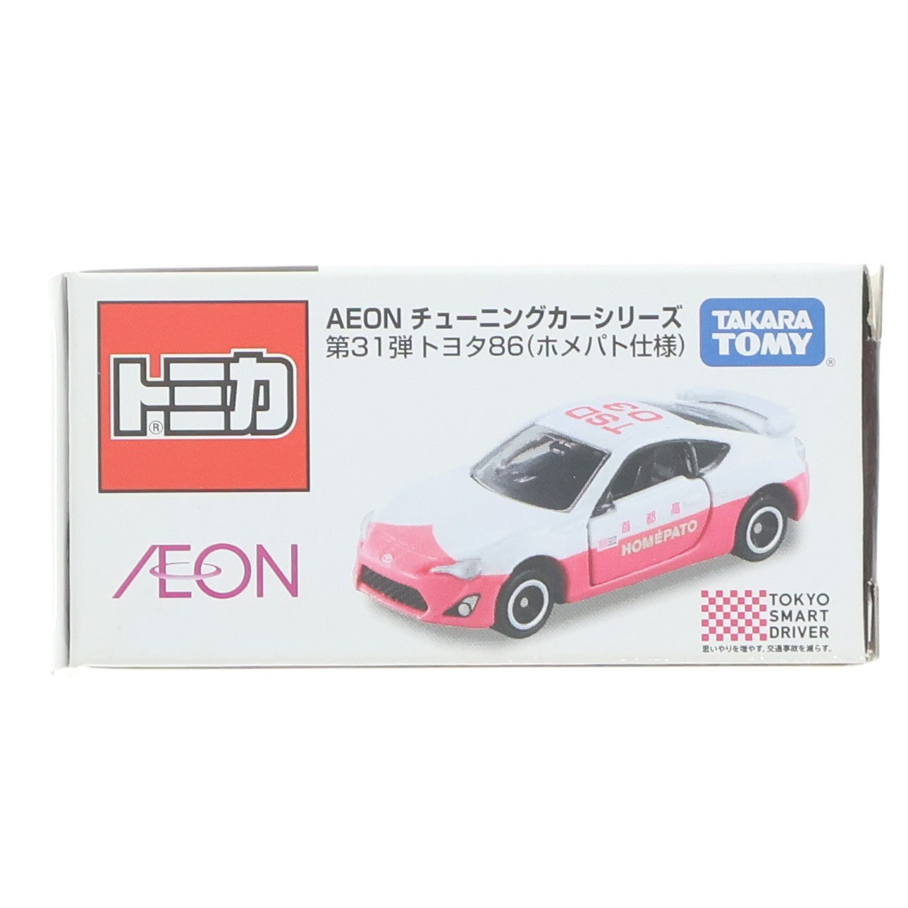 【中古即納】[MDL] イオン限定 トミカ AEON チューニングカーシリーズ 第31弾 1/60 トヨタ 86 ホメパト仕様 #TSC03(ホワイト×ピンク) 完成品 ミニカー タカラトミー(20170330)