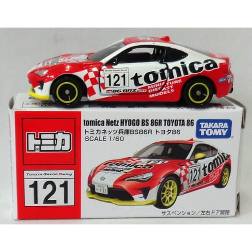 【中古即納】[MDL] トミカ 1/60 tomicaネッツ兵庫BS86R トヨタ86 #121(レッド×ホワイト) 完成品 ミニカー タカラトミー(19991231)