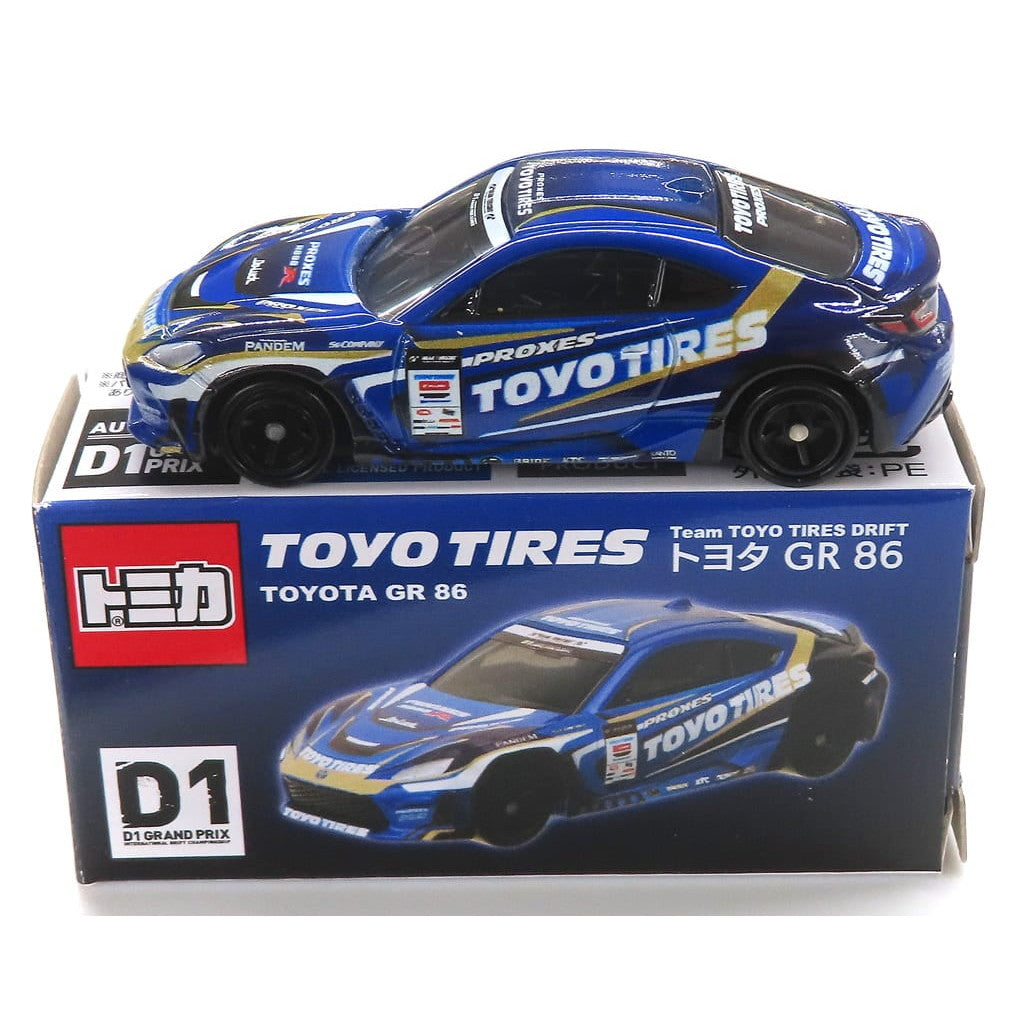 【中古即納】[MDL] トミカ 1/60 Team TOYO TIRES DRIFT トヨタ GR 86(ブルー) 完成品 ミニカー タカラトミー(19991231)