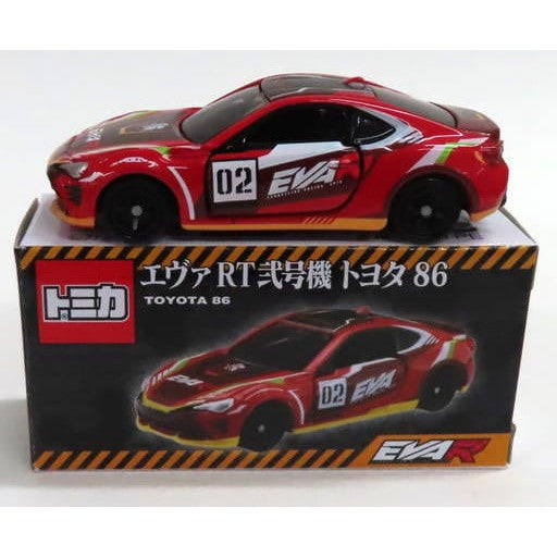 【中古即納】[MDL] トミカ 1/60 エヴァ RT弐号機 トヨタ 86 #02(レッド×ホワイト×オレンジ) 完成品 ミニカー タカラトミーアーツ(19991231)