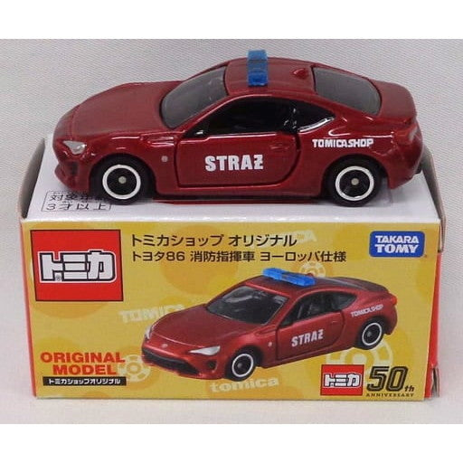 【中古即納】[MDL] トミカ トミカショップオリジナル 1/60 トヨタ86 消防指揮車 ヨーロッパ仕様(レッド) 完成品 ミニカー タカラトミー(19991231)