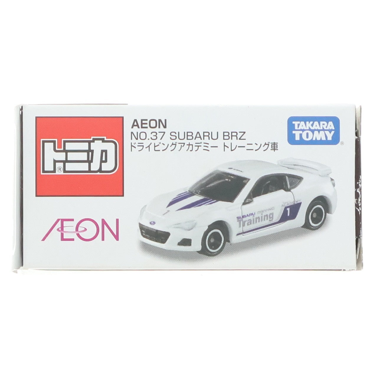 【中古即納】[MDL] イオン限定 トミカ No.37 1/60 SUBARU BRZ ドライビングアカデミー トレーニング車 #1(ホワイト×ブルー) 完成品 ミニカー タカラトミー(19991231)