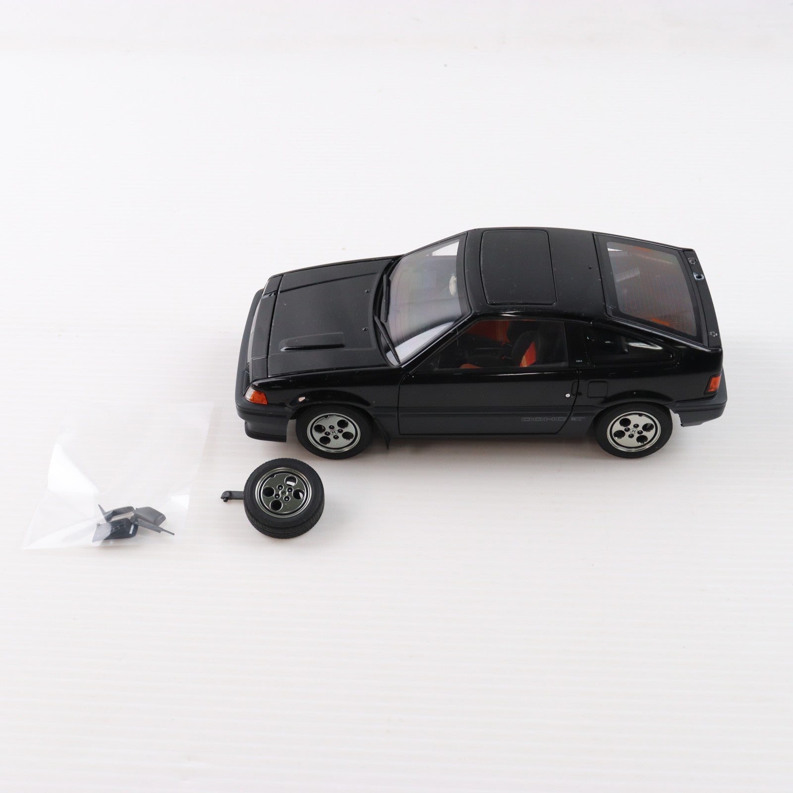 【中古即納】[MDL] MILLENNIUM 1/18 Honda Ballade Sports(バラードスポーツ) CR-X Si(ブラック) 完成品 ミニカー(73261) AUTOart(オートアート)(20100930)