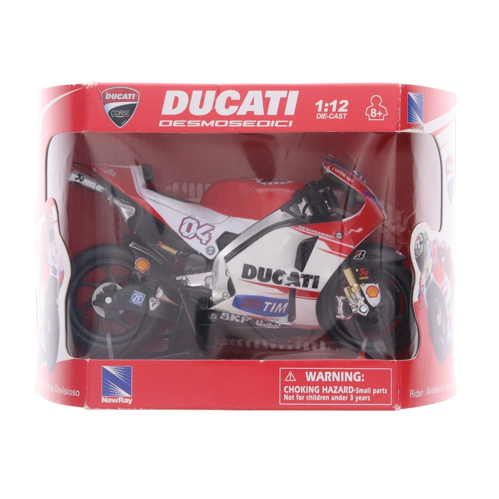 【中古即納】[MDL] 1/12 完成品バイクシリーズ 2015 DUCATI DESMSEDICI GP15 ANDREA DOVIZIOSO No.4 完成品 ミニカー(97229) アオシマ(20160520)