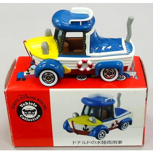 【中古即納】[MDL] 東京ディズニーリゾート限定 トミカ ディズニービークルコレクション ドナルドの水陸両用車(ブルー×ホワイト) 完成品 ミニカー タカラトミー(20141231)