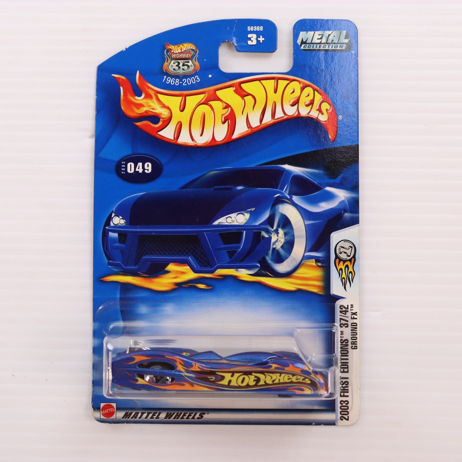 【中古即納】[MDL] Hot Wheels(ホットウィール) 2003 FIRST EDITIONS 1/64 GROUND FX(ブルー×オレンジ) 完成品 ミニカー(56368-0711) マテル(20031231)