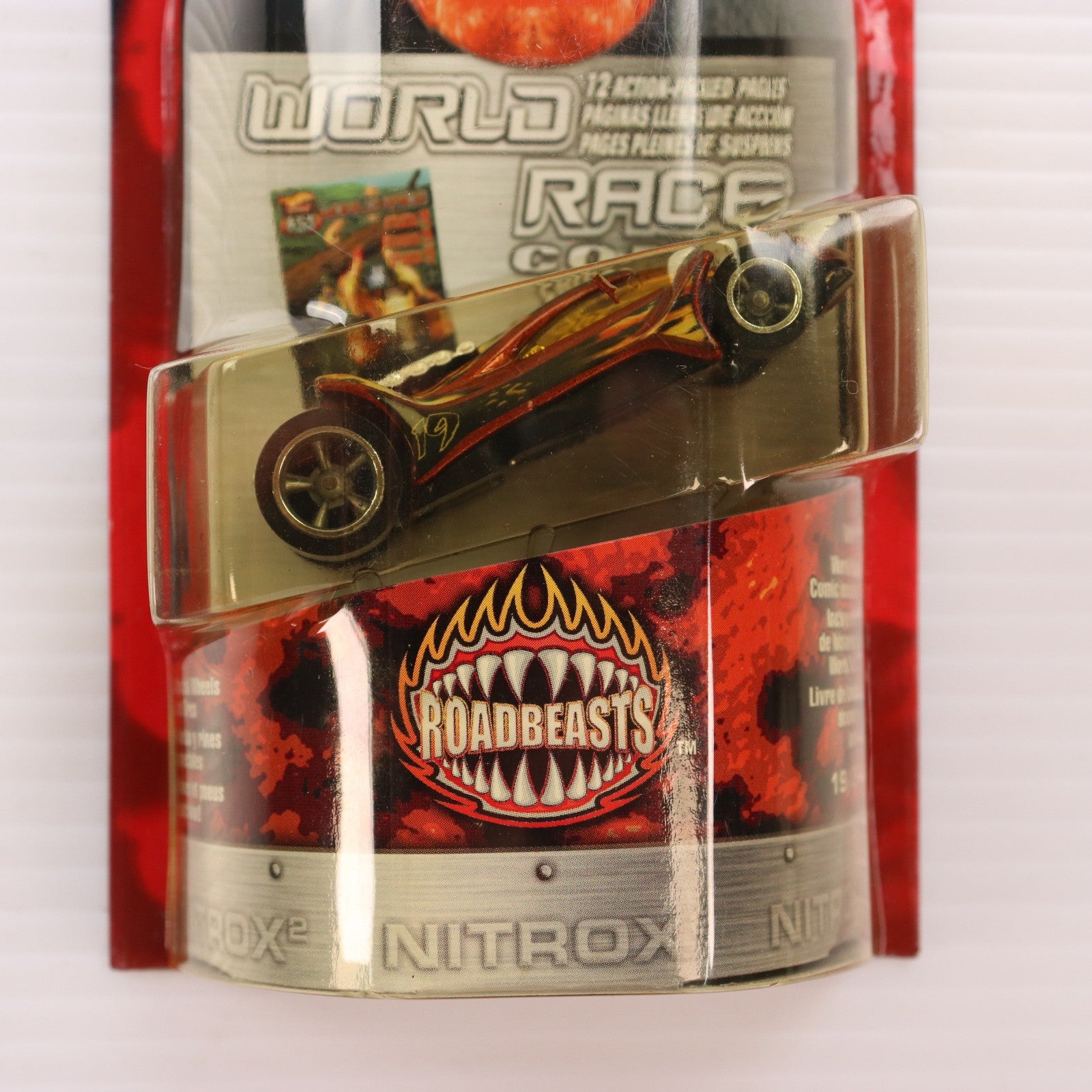 【中古即納】[MDL] Hot Wheels(ホットウィール) HIGHWAY 35 WorldRace STREET BREED 1/64 Pontiac Rageous #10(グリーン) 完成品 ミニカー(B0880) マテル(20021231)