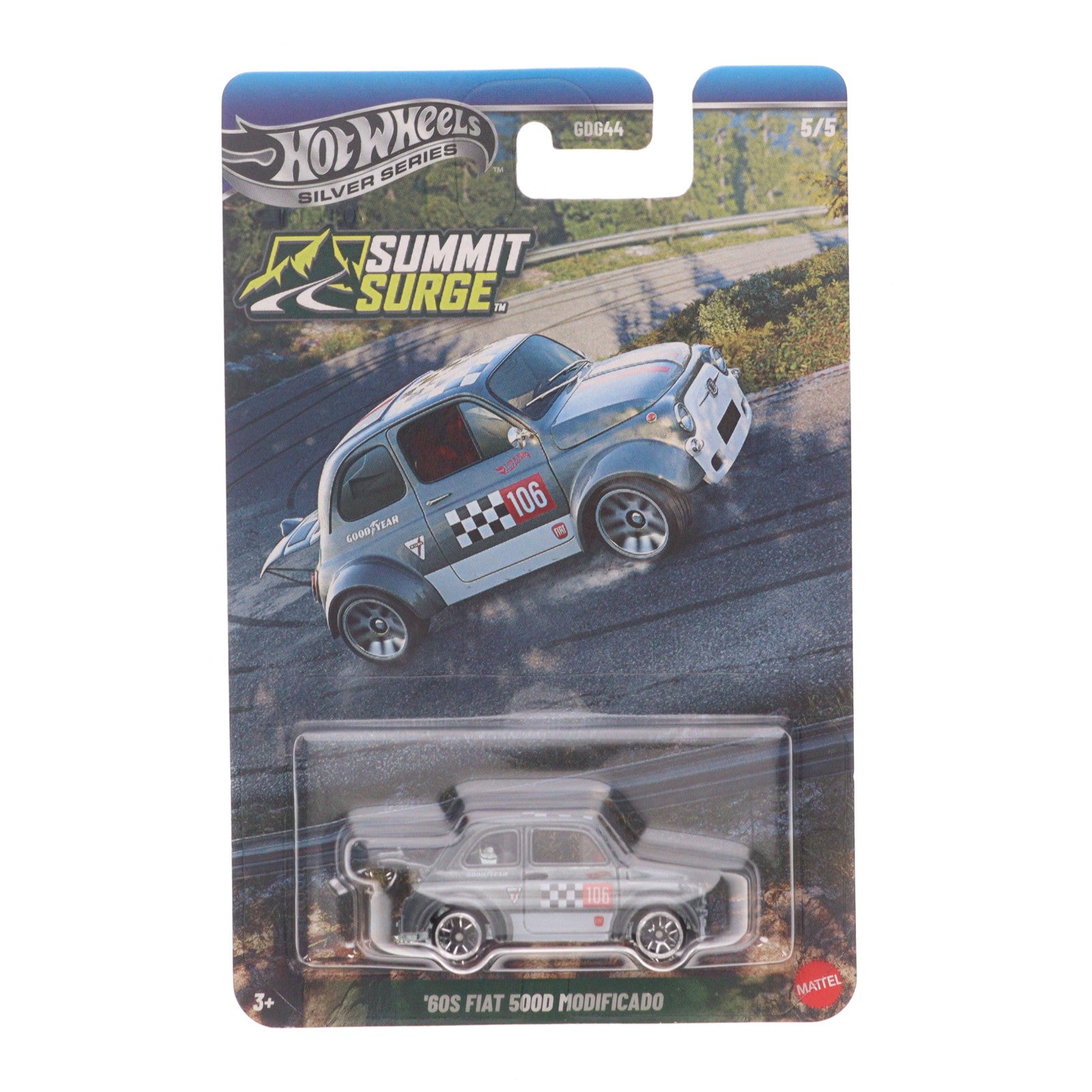 【中古即納】[MDL] Hot Wheels(ホットウィール) テーマオートモーティブ サミットサージ 1/64 '60s フィアット 500D モディフィカド 完成品 ミニカー(JKX70) マテル(20220328)
