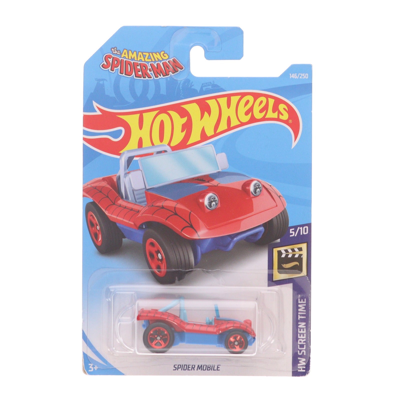 【中古即納】[MDL] Hot Wheels(ホットウィール) HW SCREEN TIME 1/64 SPIDER MOBILE(レッド×ブルー×ライトブルー) ミニカー マテル(20220328)