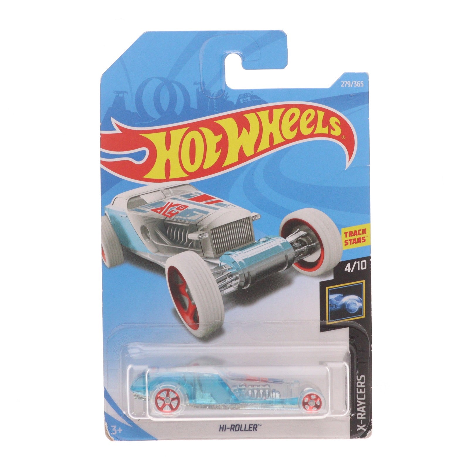 【中古即納】[MDL] Hot Wheels(ホットウィール) X-RAYCERS 1/64 HI-ROLLER(クリアブルー×クリア) 完成品 ミニカー(FJY71) マテル(20220328)