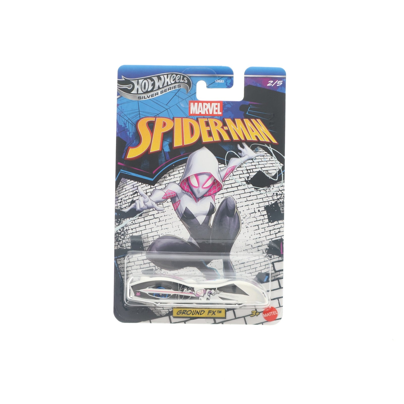 【中古即納】[MDL] Hot Wheels(ホットウィール) エンターテイメントテーマ スパイダーマン 1/64 グラウンドFX 完成品 ミニカー(JKX26) マテル(20260314)